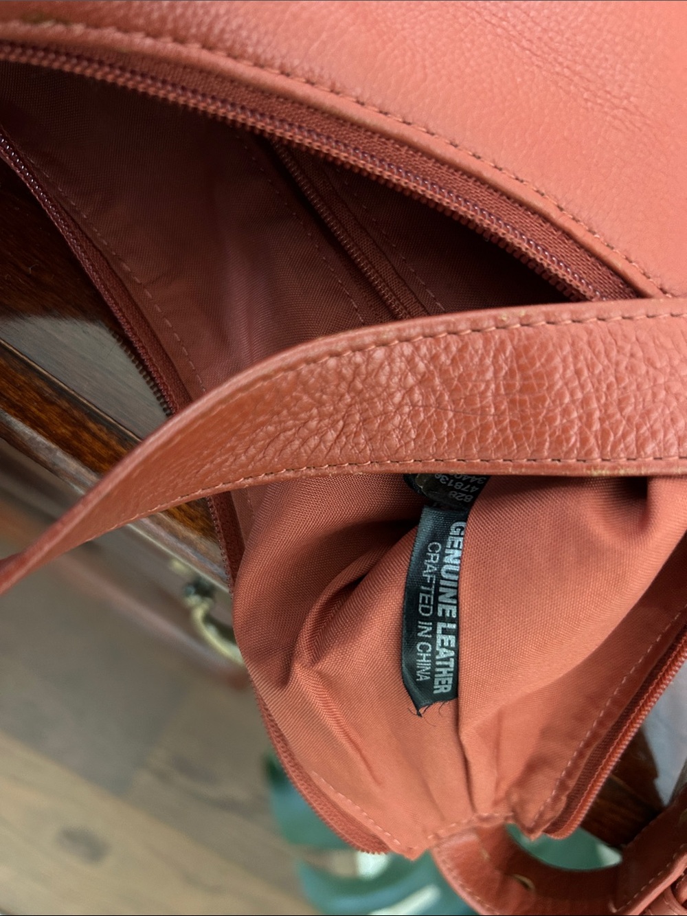 Wilsons Leather Rust Shoulder Hobo Bag - Picture 5 of 6